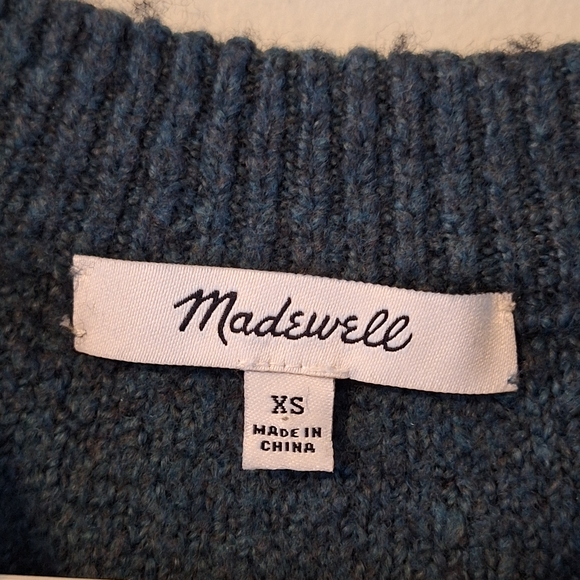 Madewell Embroidered Cross- Stitch Floral Pullover Sweater XS - Picture 5 of 9